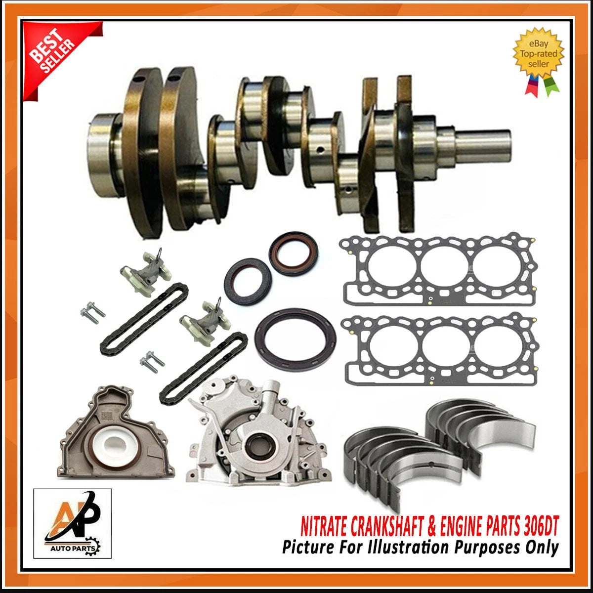 Crankshaft Rebuild Kit for Land Rover Range Rover 306DT 3.0 Diesel (2002–2012)
