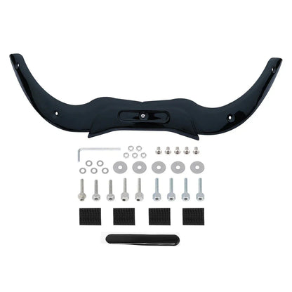 Chrome/Black Windshield Trim for Harley Touring Road Glide (2004-2013)