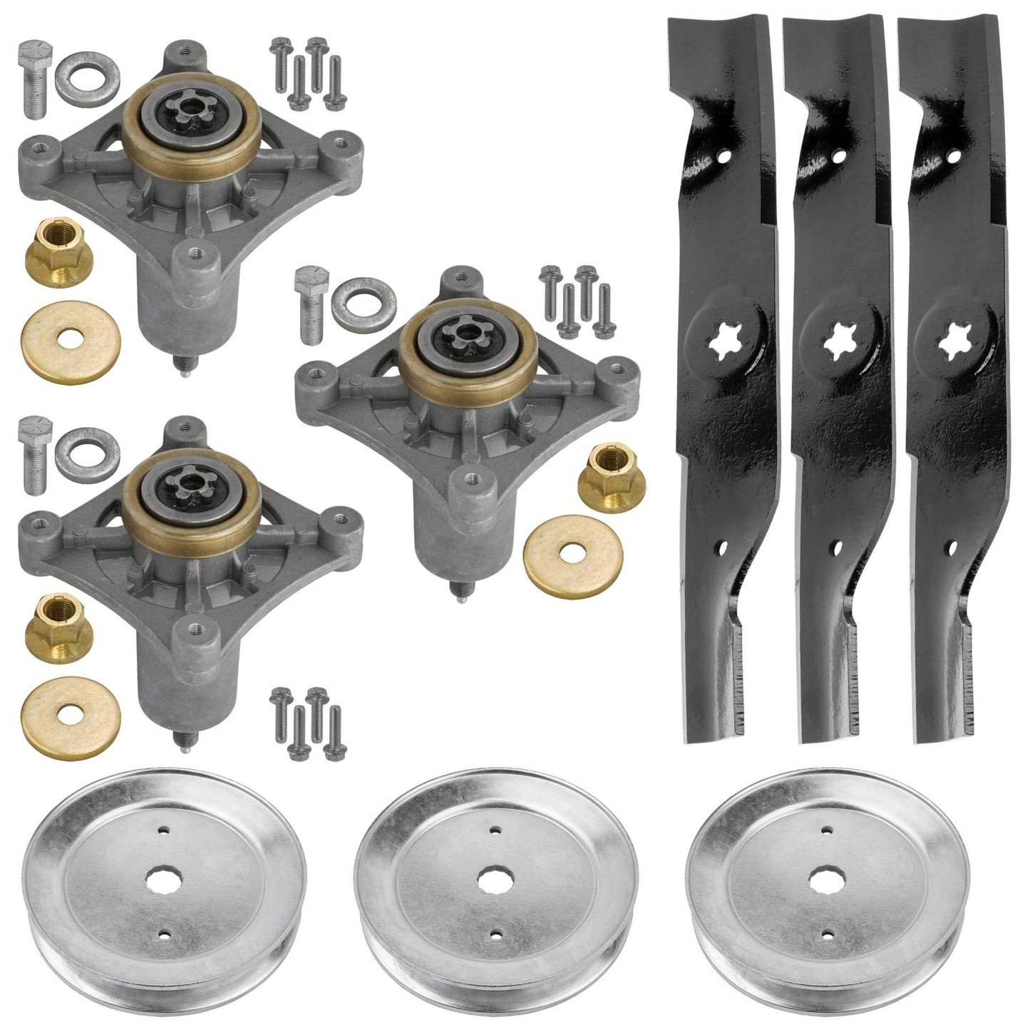 Deck Spindle Pulley Blade Replacement for Poulan 48 in (2005–2006)