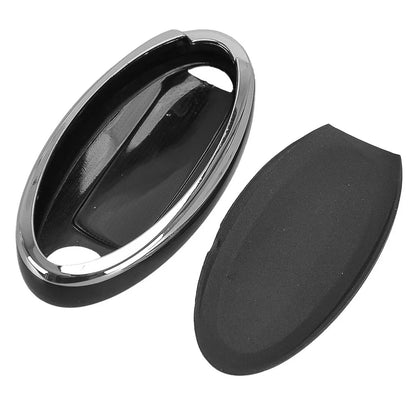 Black TPU 3 x Button Key Shell Cover for Nissan Qashqai Leaf (2010-2023)