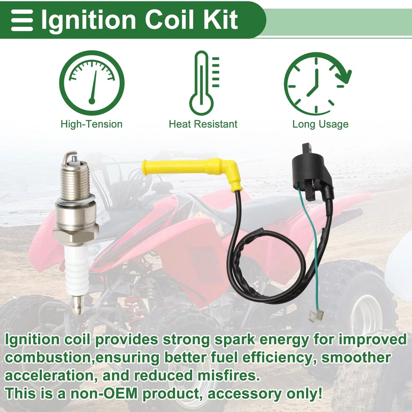 Ignition Coil for Honda Rincon 650 TRX650FA 4x4 (2003-2005) 1 x Set
