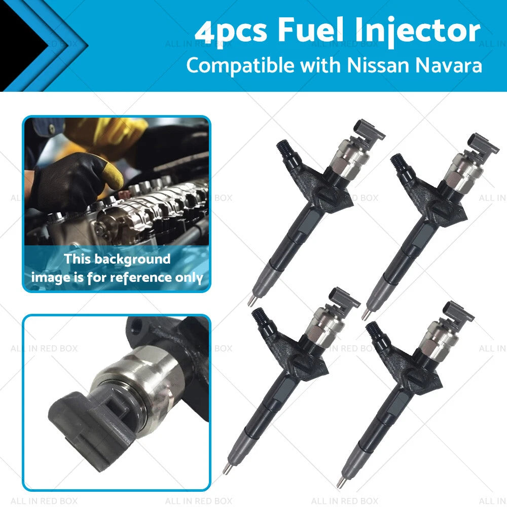 4pcs Diesel Fuel Injectors for Nissan Navara D22 2.5L (2001-2015)