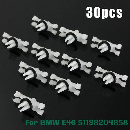 30x Roof Rain Moulding Trim Fastener Clips for BMW 3 Series E46 (1998–2014)