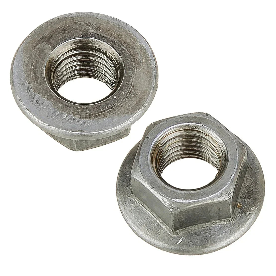 8 x M10 x 1.25 Stainless Steel Hex Flange Nuts