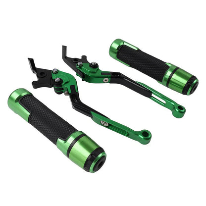 Green Extendable Brake Clutch Lever Grip Set for Ducati Panigale (2012-2019)