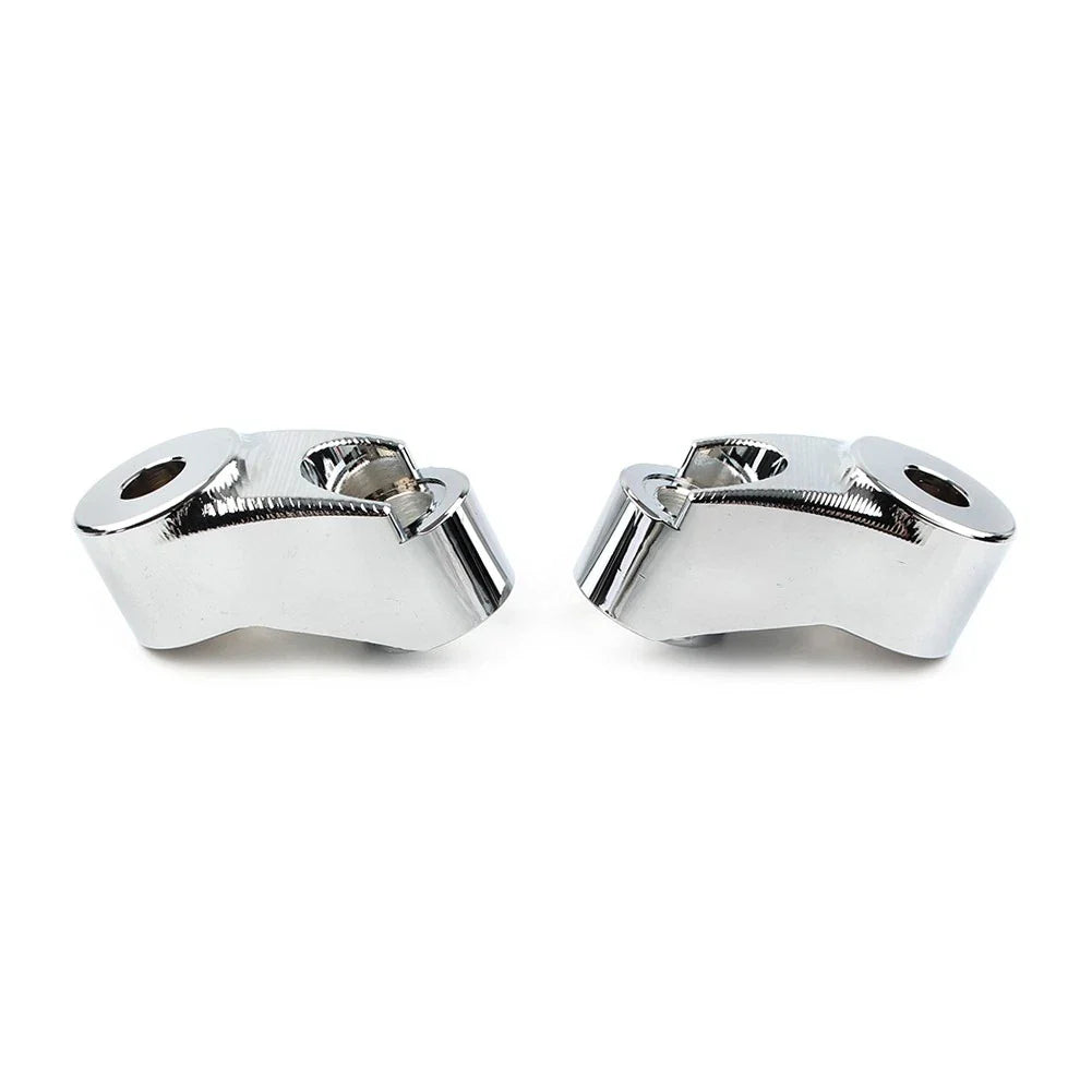 Chrome Short Front Turn Signal Mounts 39mm 49mm for Harley Sportster FXR