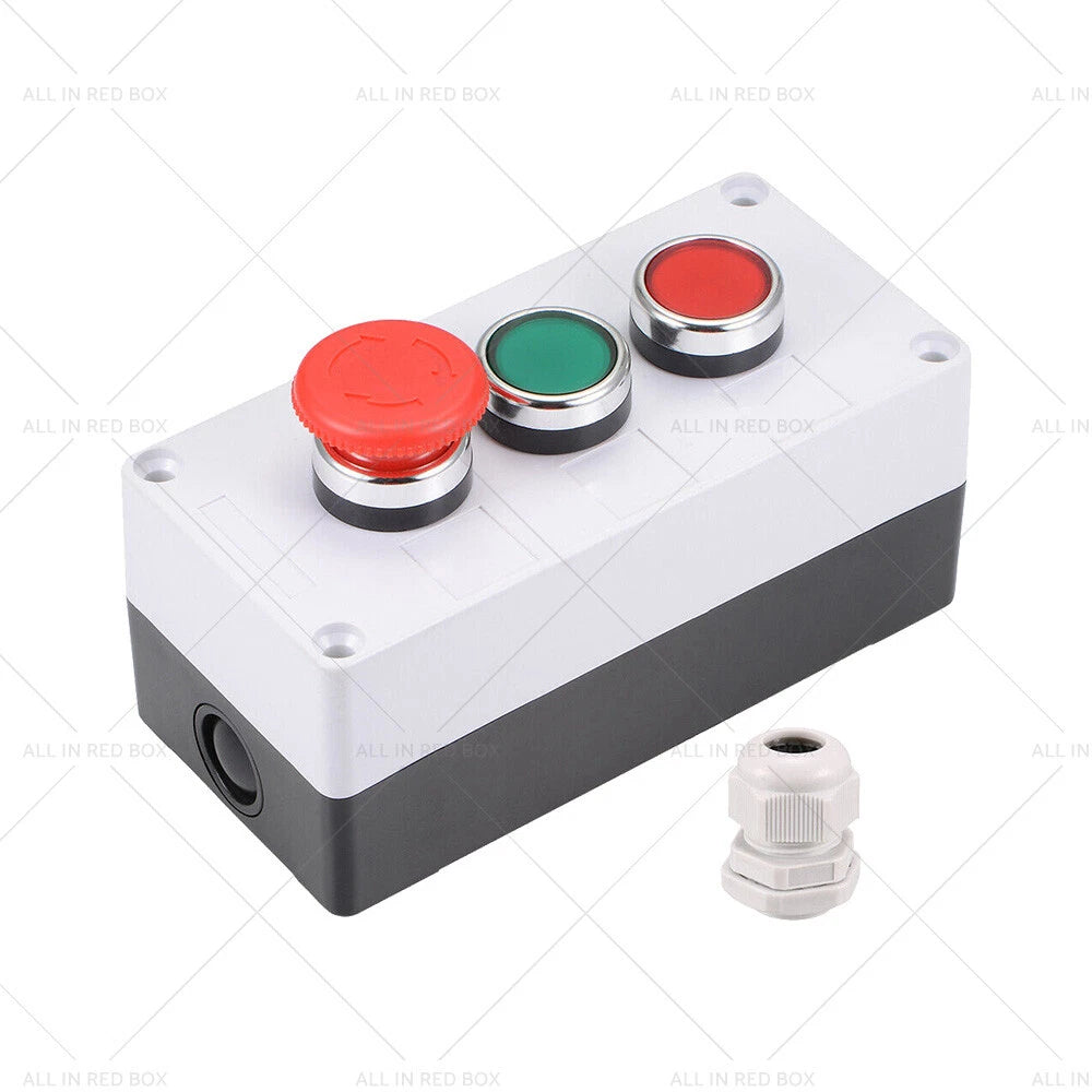 Momentary Red Green Switches & Emergency Stop Push Button Switch Box