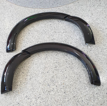 Front Gloss Black Fender Flares for Nissan Navara (2021-2022)