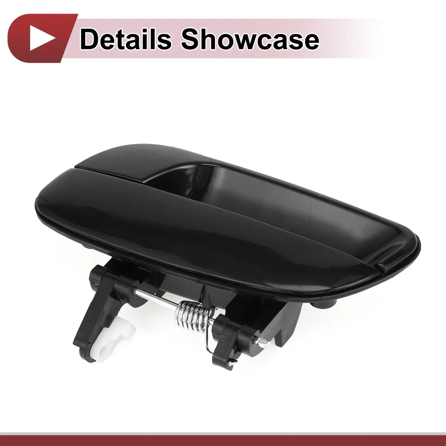 Exterior Door Handle for Hyundai Elantra Rear Left Black ABS (2011-2016)