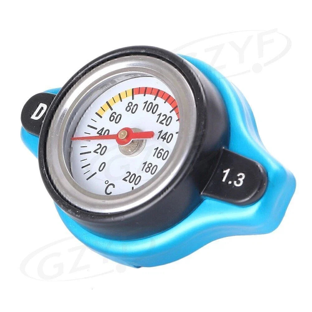 3BAR Racing Thermostatic Radiator Cap Cover for Car - Blue