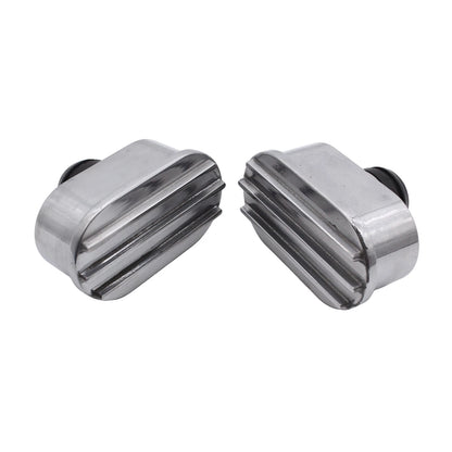 Polished Aluminum Finned Oval Air PCV Breather Combo for Valve Cover