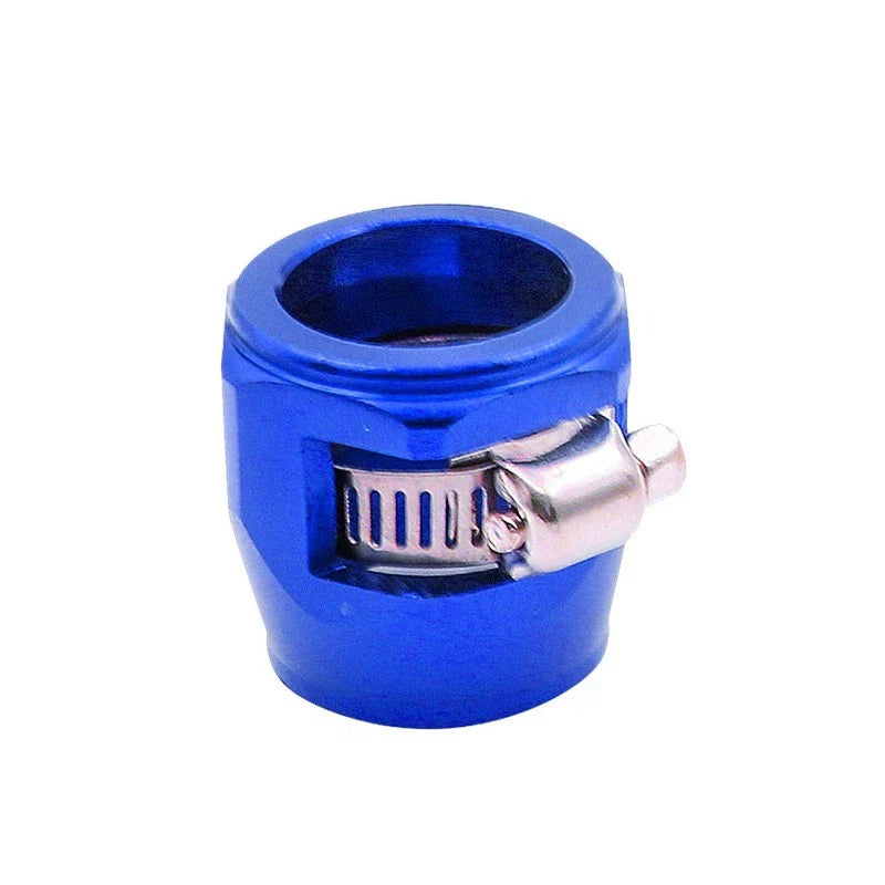 4 x Blue AN6 Fuel Hose Line End Cover Clamp Adapter for Universal Vehicles