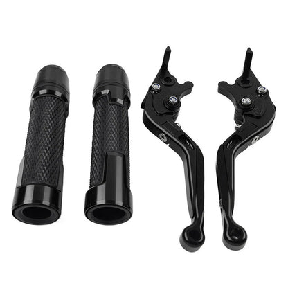 Black Extendable Brake Clutch Levers Grips Set for Honda CBR1000RR (2004-2023)