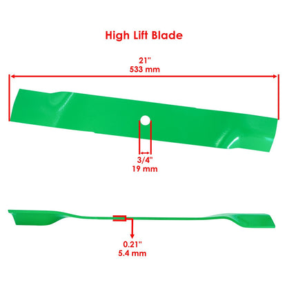 Deck High Lift Blade Replacement for MTD Cub Cadet (2005–2015)