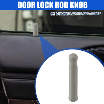 2 x Car Door Lock Rod Knobs Gray for Honda Civic (1996-2000)