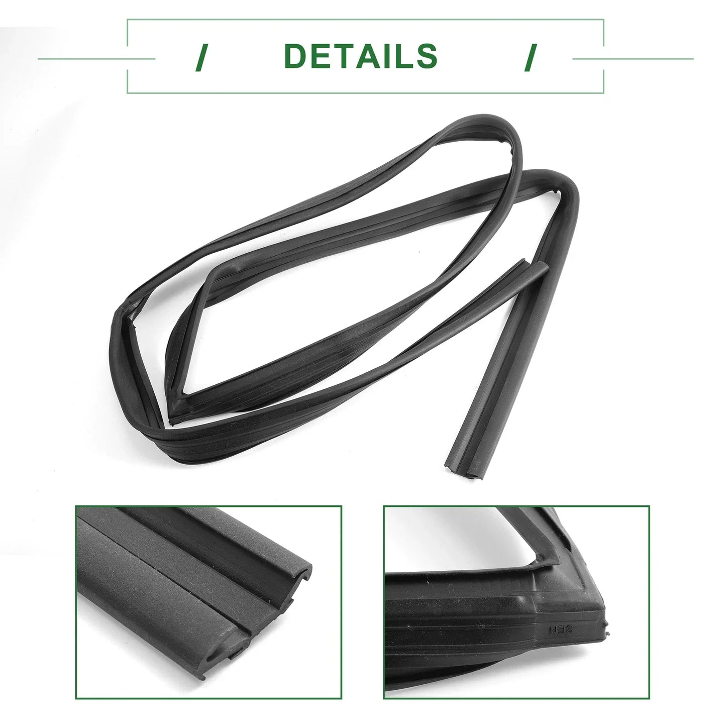 Front Right Door Window Run Channel Seal Strip for Honda Fit (2007-2014)