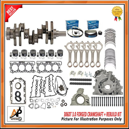 Forged Crankshaft Rebuild Kit for Land Rover Range Rover Jaguar 306DT ()