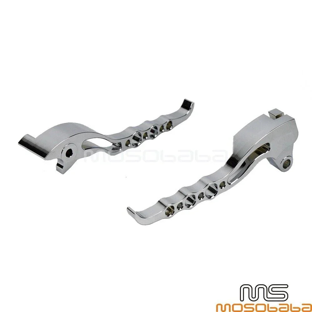 CNC Aluminum Brake Clutch Levers Chrome for Suzuki Boulevard M109R (2006-2017)