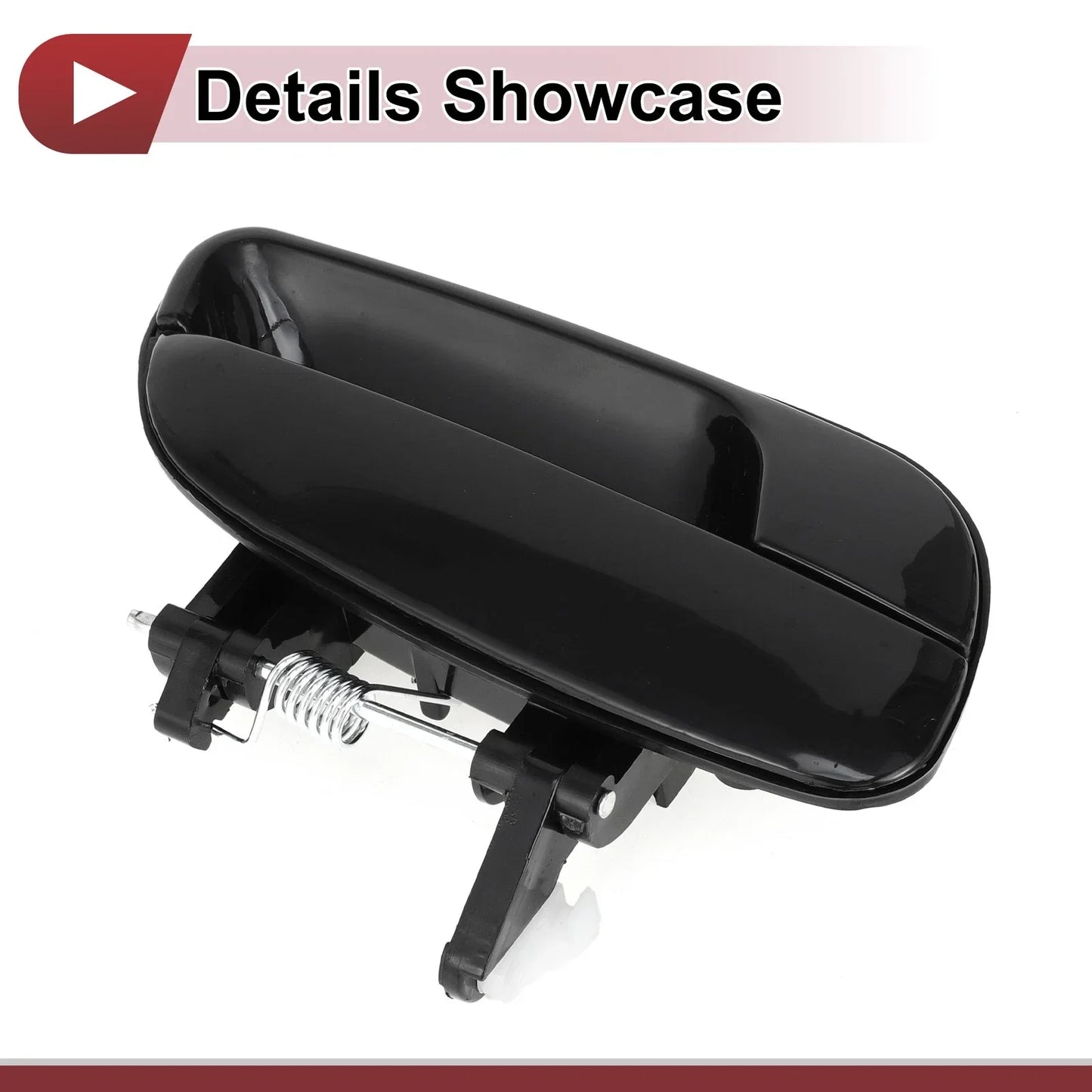 Exterior Door Handle for Hyundai Elantra Rear Right Black ABS (2011-2016)