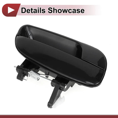 Exterior Door Handle for Hyundai Elantra Rear Right Black ABS (2011-2016)
