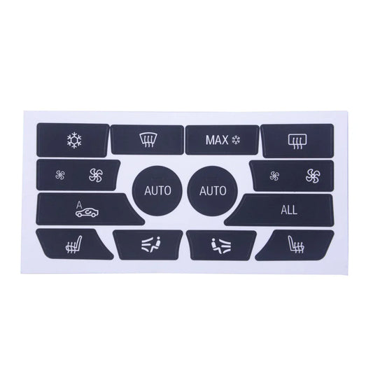Dash Climate Control Panel Decal Kit for BMW 5 Series (2001-2006)