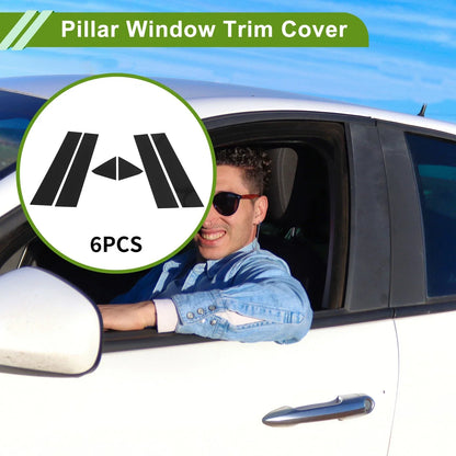 6 x Pillar Window Trim for Dodge Charger (2006-2010) Black