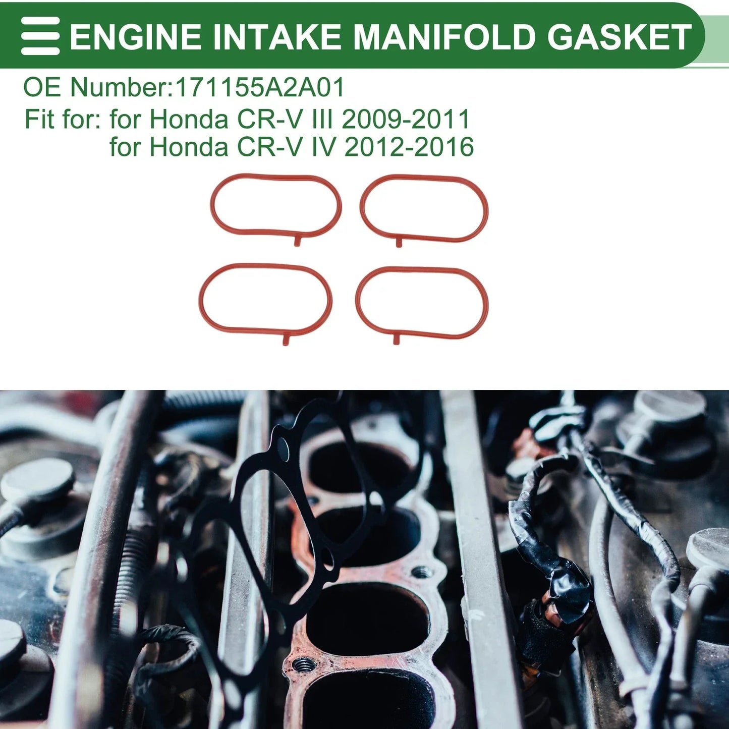 Engine Intake Manifold Gasket for Honda CR-V III (2009-2011)