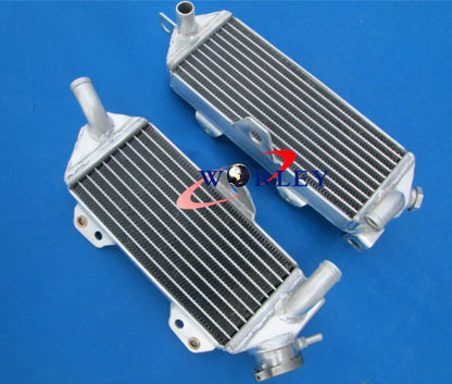 Aluminum Radiator & Red Silicone Hose for Kawasaki KX250 (1988-1989)