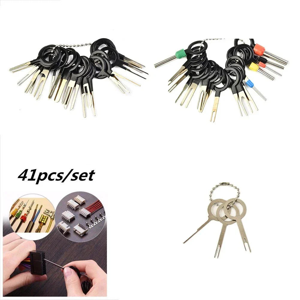 41pcs Terminal Removal Tool Car Electrical Wire Connector Extractor Pin