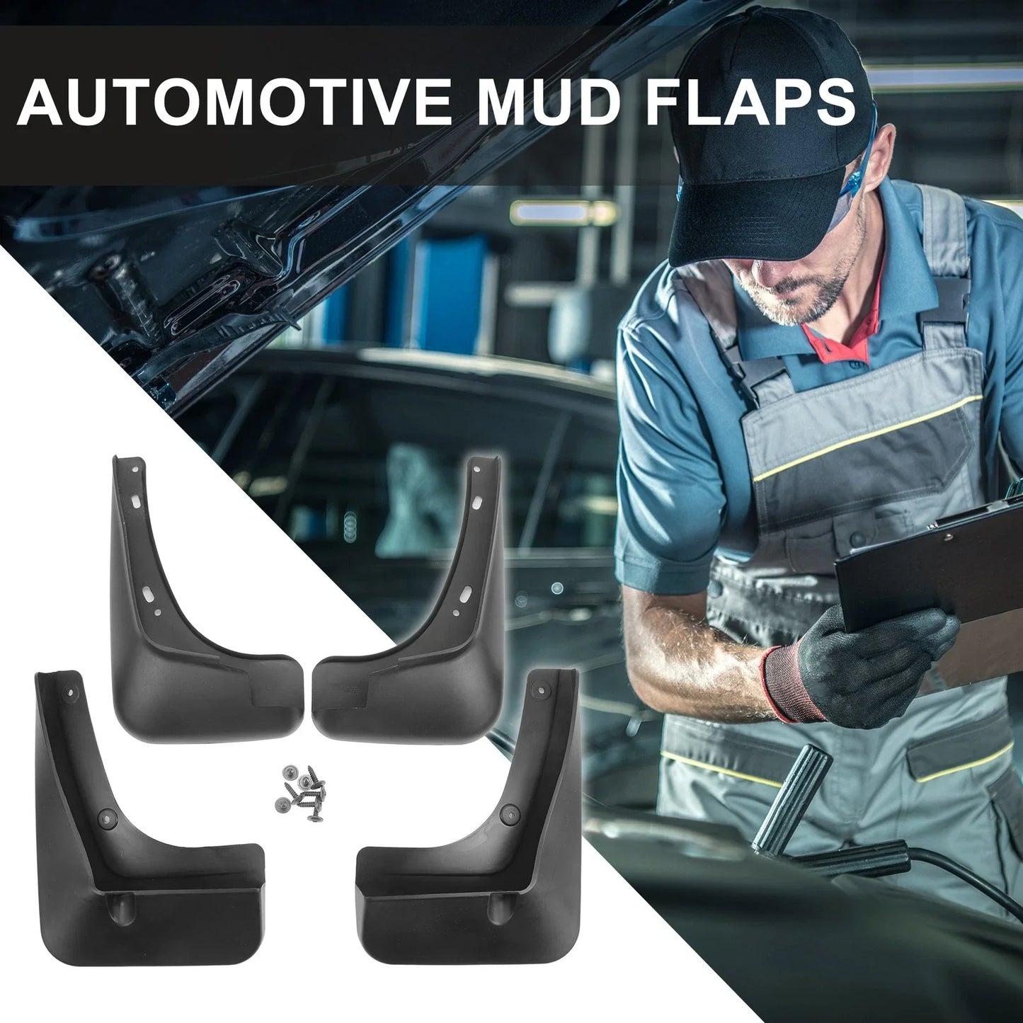 Mud Flap Splash Guards for Chevrolet Malibu Hybrid (2016-2023)