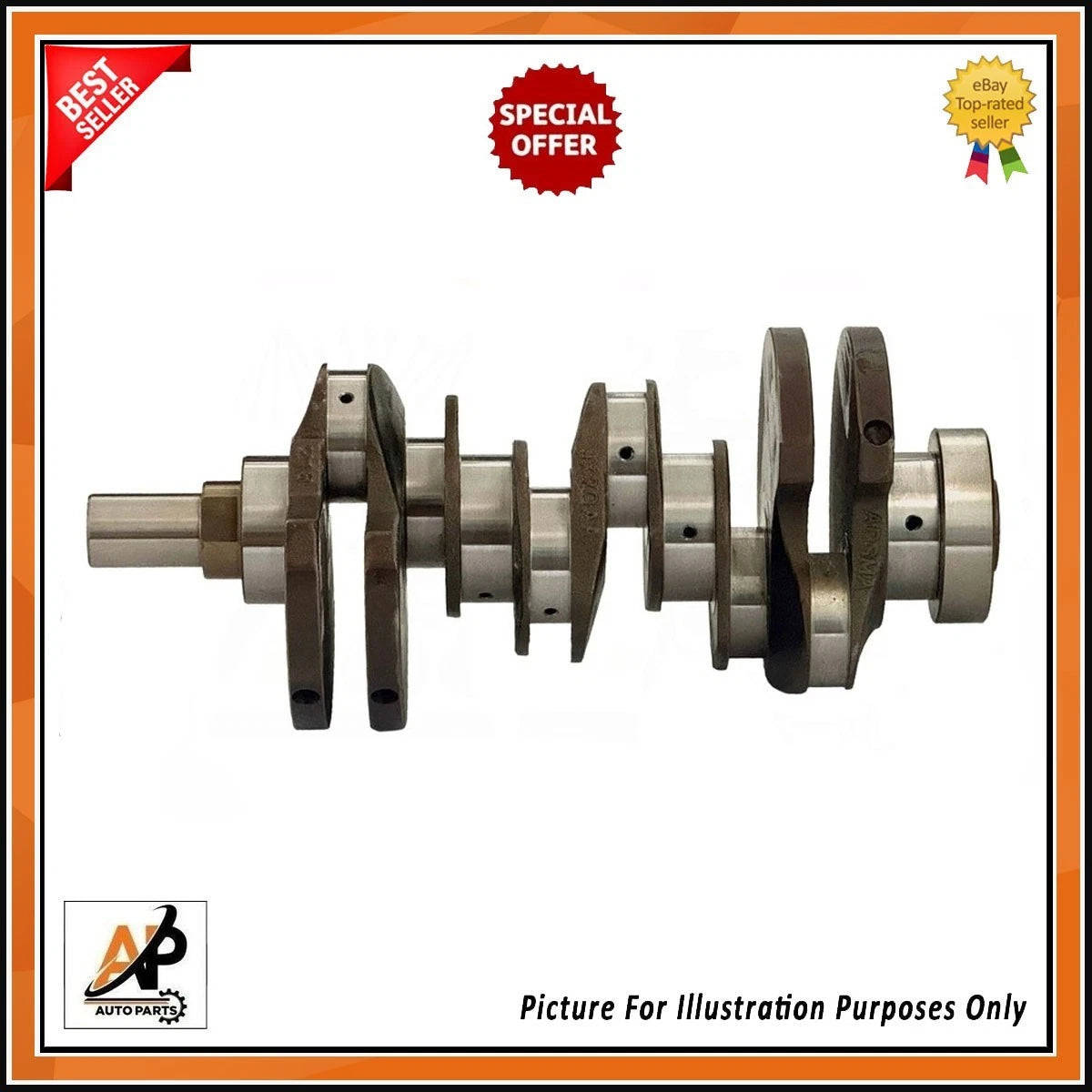 Crankshaft for Jaguar Land Rover 3.0 306DT Engine Gen 2 (2007–2017)