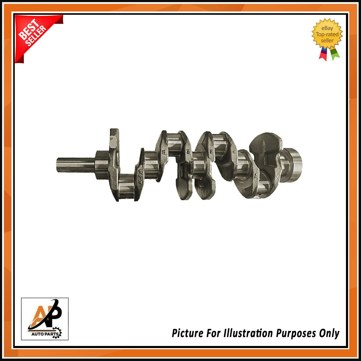 D4CB Forged Crankshaft with Front Rear Seal for Hyundai Kia (2007–2019)