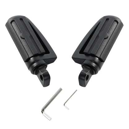 Footrest Pegs 10mm Matte Black for Harley XL883 1200 Sportster Street Glide