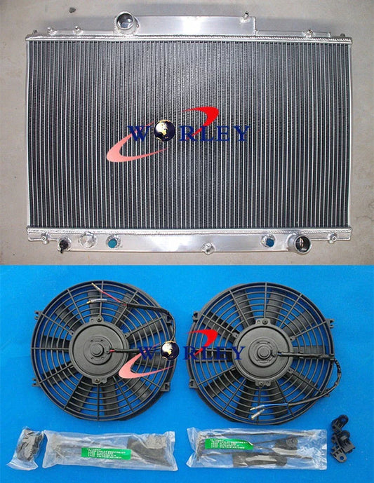 Aluminum Radiator & Fan for Lexus SC400/Soarer UZZ30/31/32 1UZFE (1991-1996)