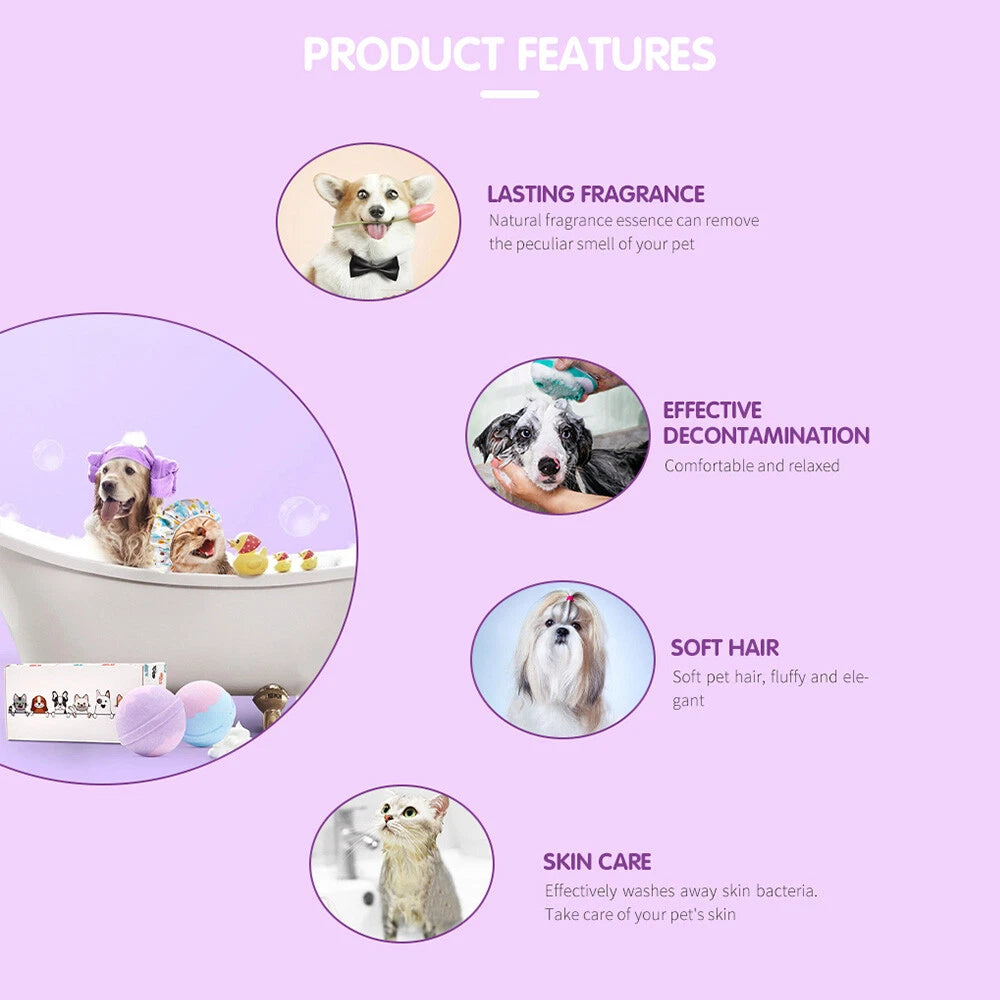 Pet Cleaning Bubble Bath Shampoo Ball for Dog Cat Grooming