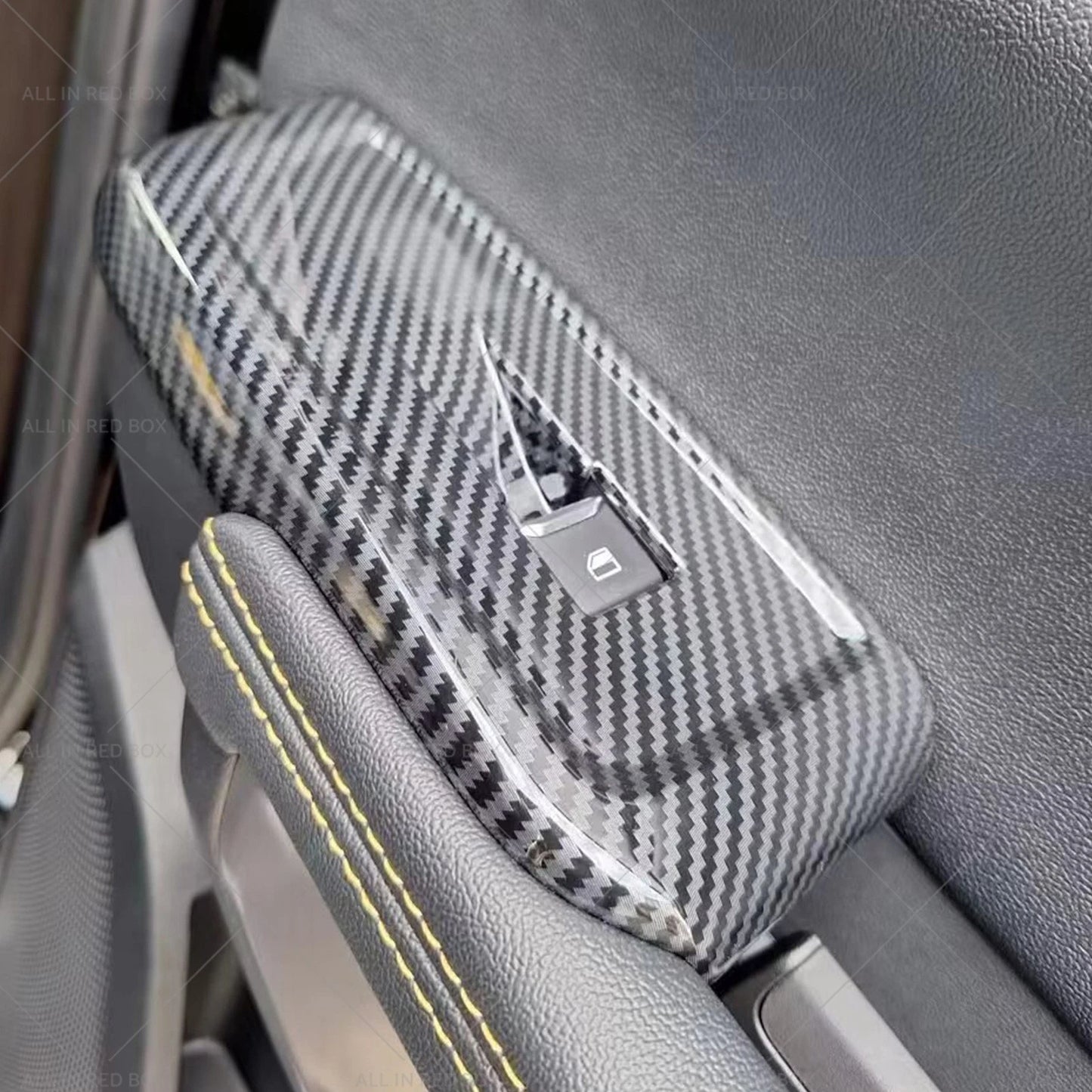 4 x Carbon Window Control Panel Switch Covers for Ford Ranger
