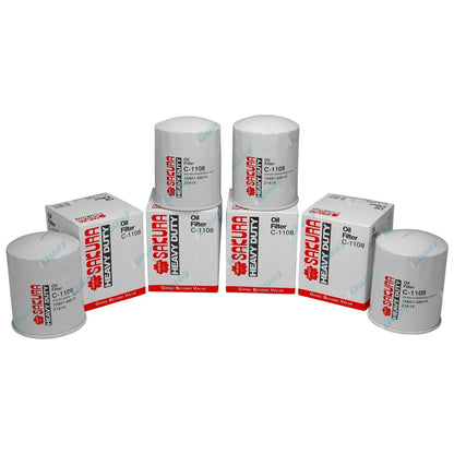 4 x Diesel Oil Filters for Coaster Bus HB30 HB31 HB32 HB36
