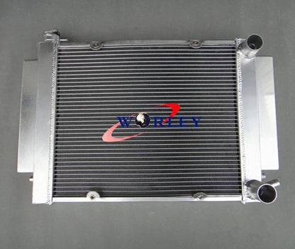 Aluminum Radiator + Fan for Mazda RX2 RX3 RX4 RX5 (1970-1978)