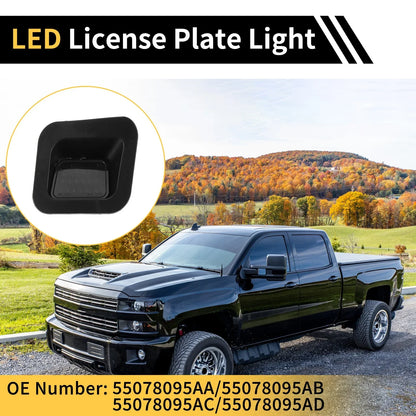 2 x License Plate Lights White for Dodge Ram 1500 2500 3500 (2010-2023)