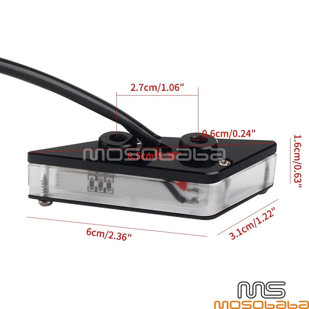 Black LED Turn Signal Mirror Blocks for DUCATI Panigale V4 V2 (2018-2021)