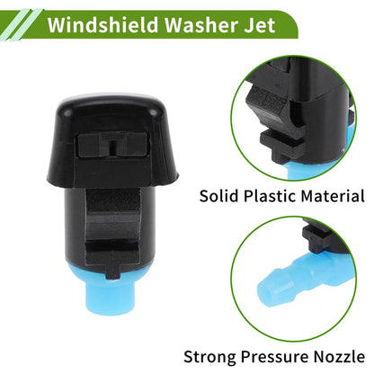 Windshield Washer Nozzle & Hose Connector for Dodge (2011-2019) 1 Set