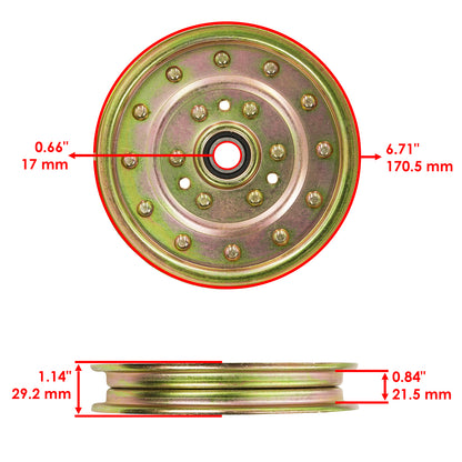 Deck Idler Pulley Replacement for Hustler Raptor RD Diesel Z (2014–2022)