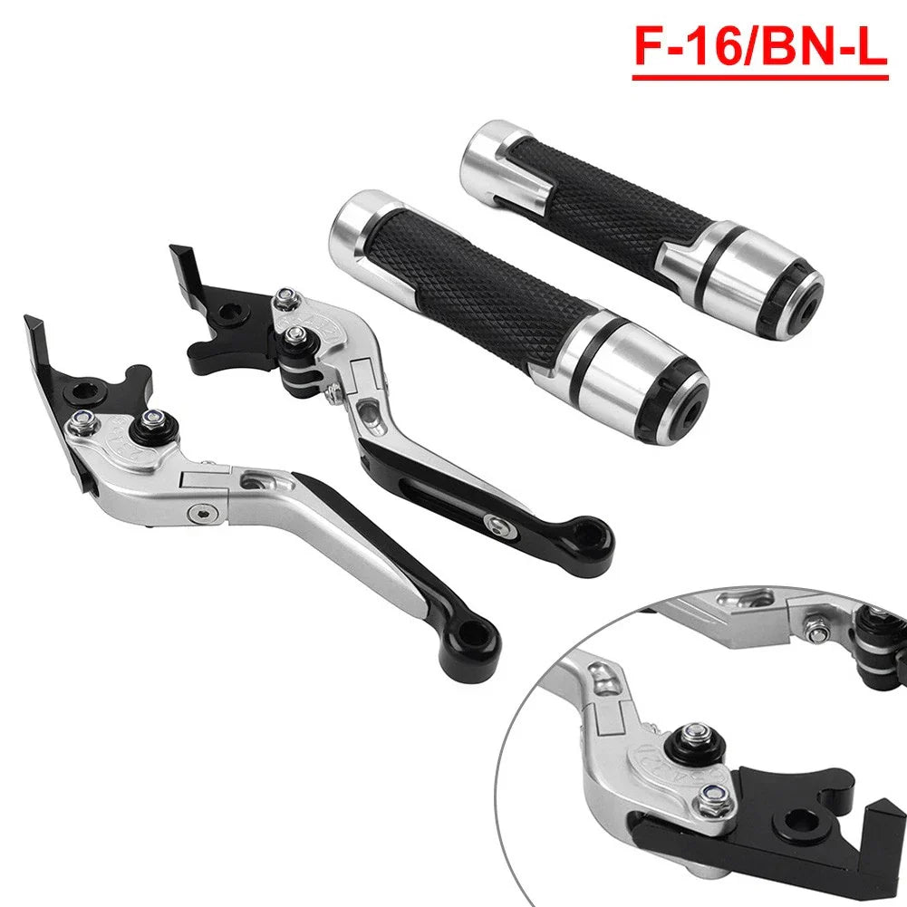 Folding Extendable Brake Clutch Levers & Handlebar Grips for Benelli BN302S
