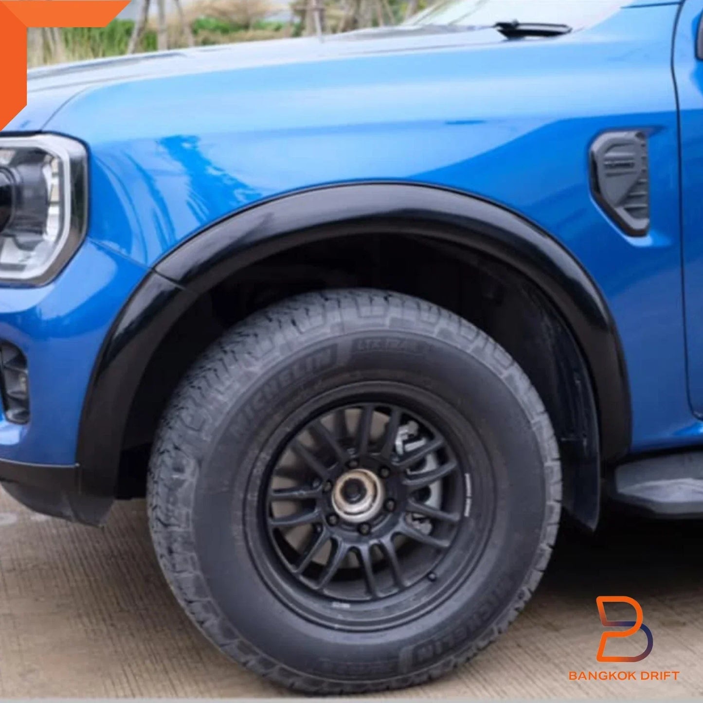 Black Slim Fender Flare Arch for Ford Everest UB U704 (2022-2024)