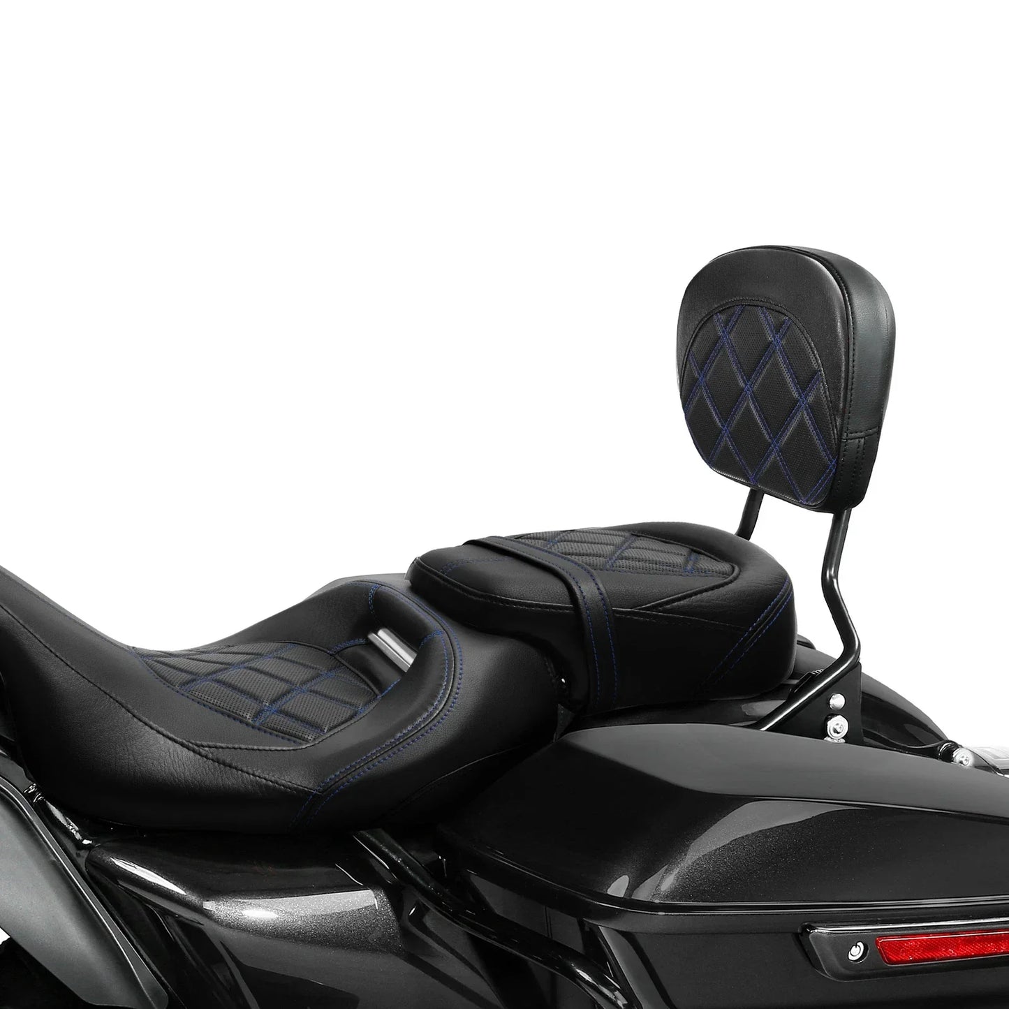 Passenger Sissy Bar Backrest Pad Bracket for Harley Touring Road King Glide