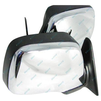 Chrome Electric Door Mirrors Pair for Toyota Landcruiser 80 Series (1990-1998)