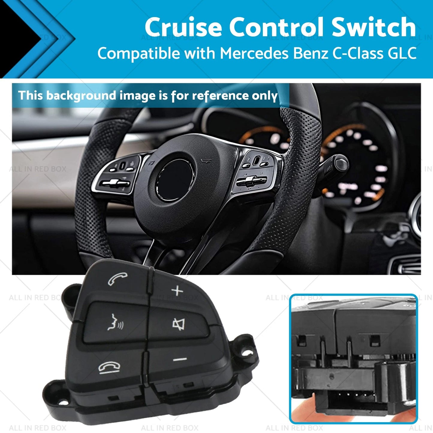 Steering Wheel Right Volume Sync Switch Button for Mercedes Benz