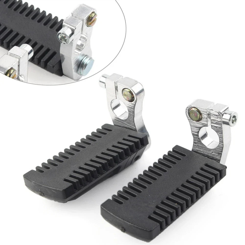 Footrest Pegs Pedal w/Clamp for 43cc 47cc 49cc Pocket Dirt Bike Mini ATV