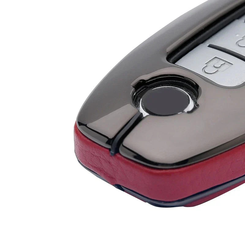 Leather Car Remote Control Key Case Cover for Nissan Infiniti