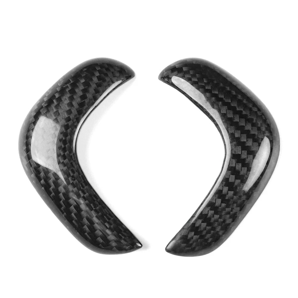 Carbon Fiber Console Gear Shift Knob Covers for Nissan GTR R35 (2017-22)